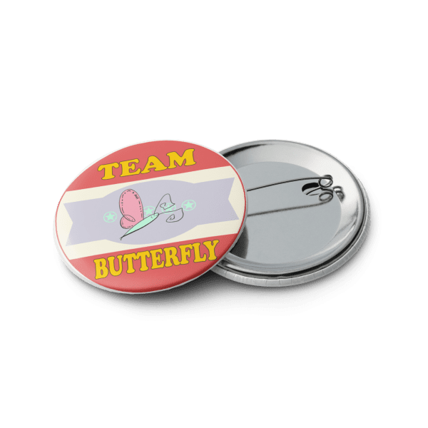 Snail & Butterfly - Large Pins - Front & Back