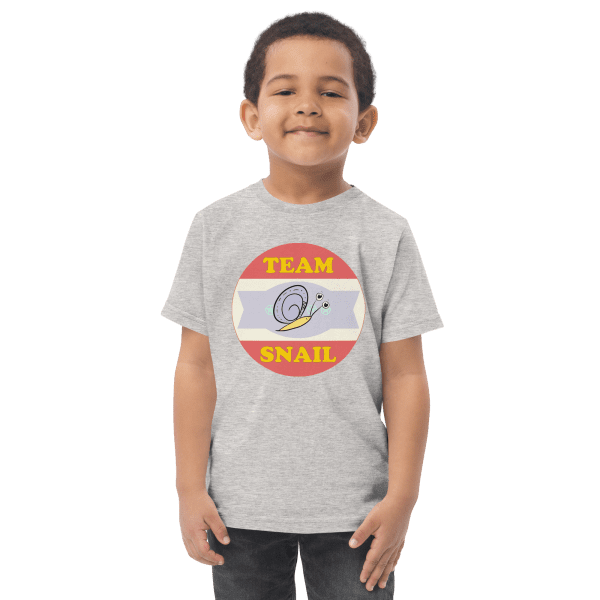 Team Snail - Toddler Tee - Heather - Front 1