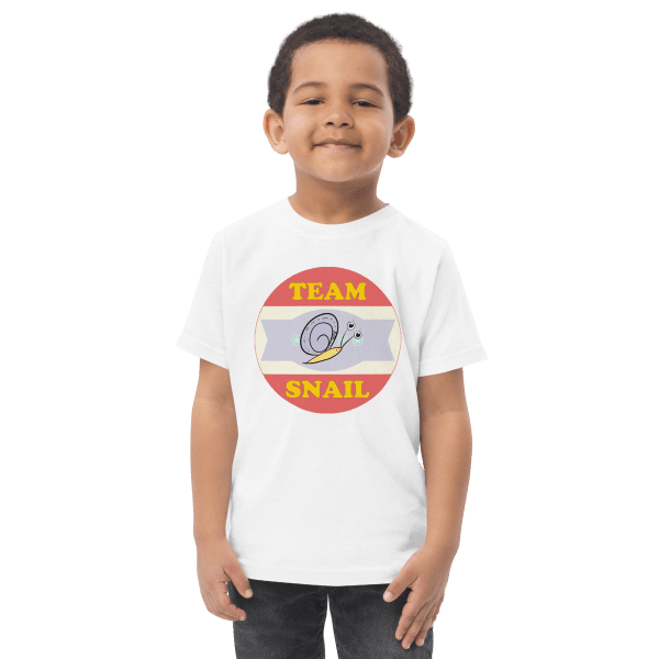 Team Snail - Toddler Tee - White - Front